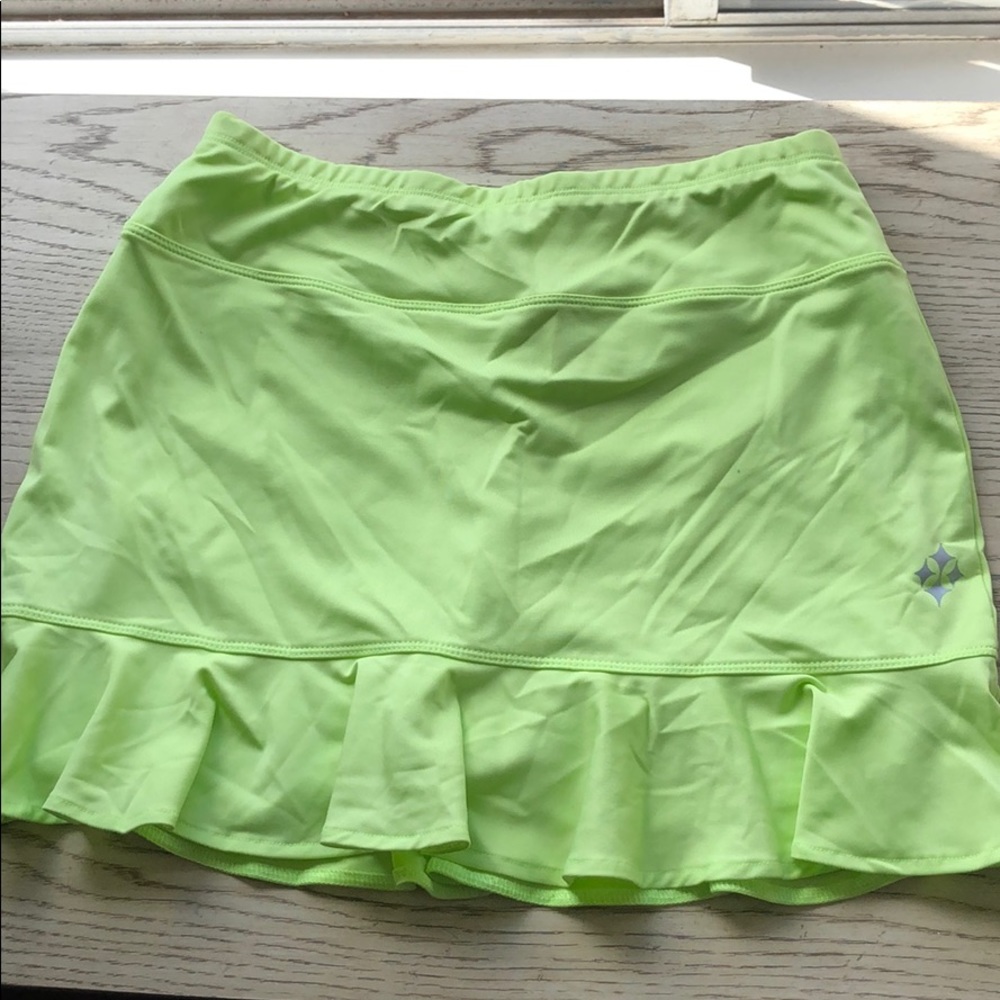 Electric green jofit golf skirt